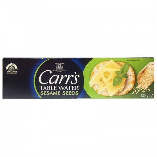 0059290572506.jpg Buy Carr's Table Water Cracker with Sesame Seed Size 125 g. - Image 1