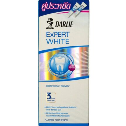 Darlie Expert White Scientifically Proven Whiter Teeth Toothpaste 120g Pack of 2
