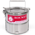 Rocket Stainless Steel Food Carrier Tiffin 12cm x 2 Tiers