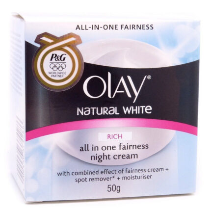 Olay Natural White All in One Fairness skin whitening Night Cream 50g