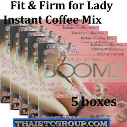 5 BOOMZ Instant coffee Drink Glutathione Berry mix Fit & Firm Breast Bust Korea