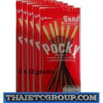 5 Glico Pocky Chocolate Japan Thai Snack Flavor Halal Approved Individual pack