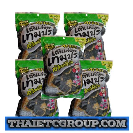 5 bags Japanese fried Crispy Seaweed Original Classic flavor snack Tao kae noi