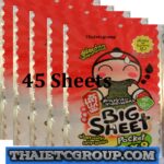 45 FRIED CRISPY JAPANESE Seaweed Snack Tao kae noi hot & spicy Flavor BIG SHEET
