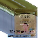12x 24K Gold Active Face Mask Brightening Powder Luxury Spa Anti Aging treatment