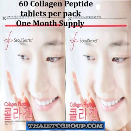 SEOUL SECRET COLLAGEN PEPTIDE ANTI AGING ANTI WRINKLE WHITENING YOUNG SKIN 120tb