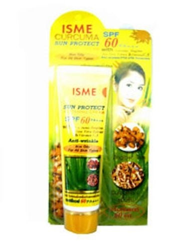 10278780-6a_5a27f40b-b12e-4f83-9173-035514d0825f.jpg ISME CURCUMA SUN PROTECT FACIAL SUNSCREEN SUNBLOCK WHITENING CREAM SPF 60 PA+++ - Image 1