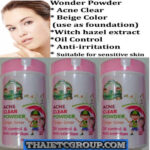 3 WONDER POWDER ACNE CLEAR Beige Oil Control Anti Irritation Sensitive Skin