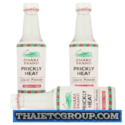 3 SNAKE BRAND PRICKLY HEAT COOLING FRESH LIQUID POWDER SUMMER HEAT BRITISH