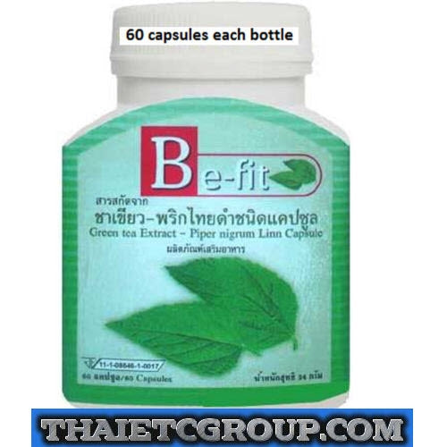 10309493-3a.jpg Be-fit green tea extract/black pepper slimming capsules weight loss pills - Image 1