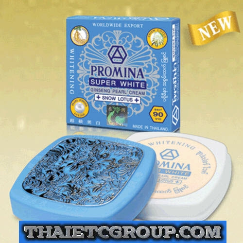 10320307-4a.jpg PROMINA BLUE SUPER WHITE GINSENG PEARL CREAM POWDER SNOW LOTUS WHITENING CREAM - Image 1