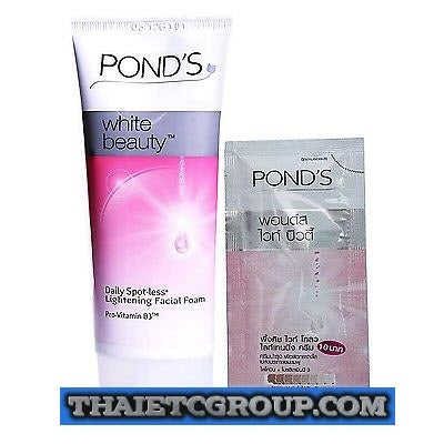 10339686-23a.jpg Pond's White Beauty Pinkish Glow Lightening Whitening Facial Face Foam + Cream - Image 1