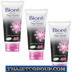 3 Biore Kao Facial Face Foam Wash Detoxifying Bamboo Charcoal Double Scrub