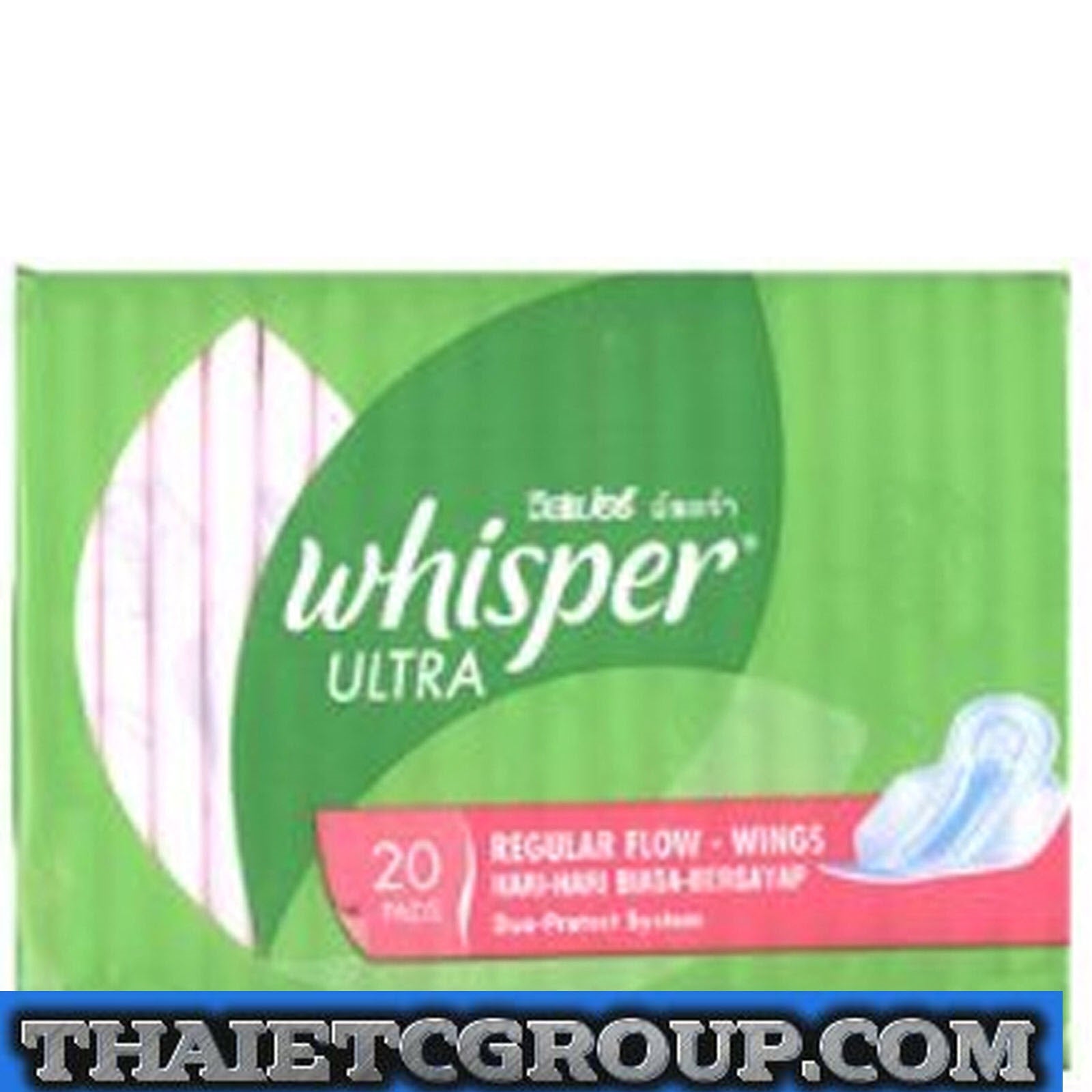 10347658-33a.jpg Whisper Sanitary feminine napkins Regular Flow wings overnight protection Pads - Image 1
