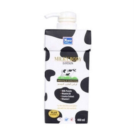 Yoko whitening & glow body lotion 400 ml: milky