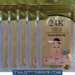 5 x 24K Gold Active Face Mask Brightening Powder Luxury Spa Anti Aging treatment