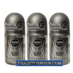 3 x 25 ml NIVEA For Men Silver ions & Protect Deodorant Roll on Anti-Perspirant