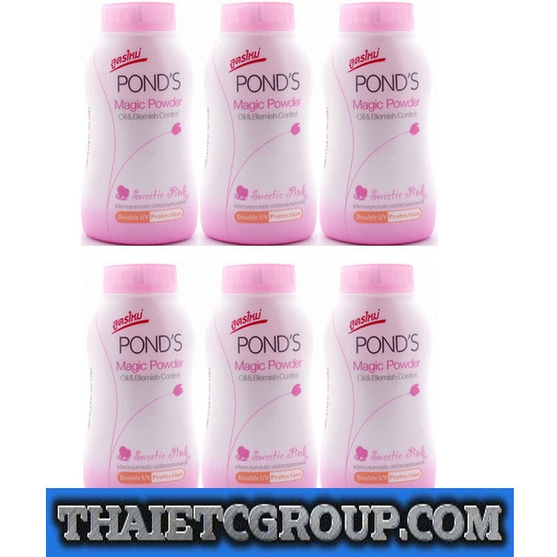 10395246-52a_5dc96552-1fc7-427e-8b9e-2f3ab3dc9d0c.jpg Set of 6 lot POND'S PINK magic powder oil & blemish control UV protection 50 g - Image 1