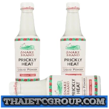 3 SNAKE BRAND PRICKLY HEAT COOLING FRESH LIQUID POWDER SUMMER HEAT BRITISH