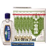 5 WHITE FLOWER BALM Massage OIL HOE HIN Embrocation Pak Fah Yeow Migraine Cold