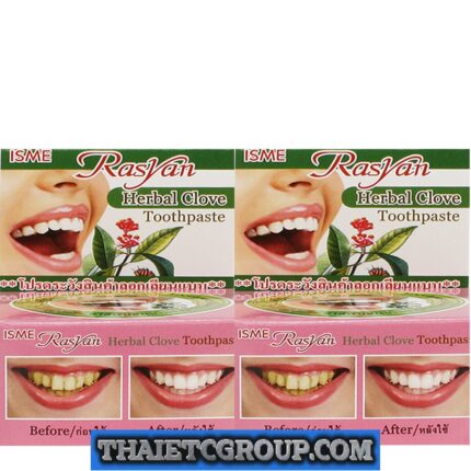 2 Rasyan ISME Herbal Clove Toothpaste Tooth paste Anti Bacteria Bad Breath Decay