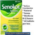 Senokot Natural Senna Relieve of Constipation Laxative Bowel movement 60 tablets