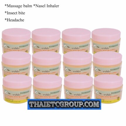 12 Pathom Asoke Nasal Inhaler Massage Balm Cream Headache Muscle pain ache