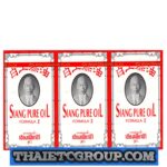 3 x 7cc SIANG PURE OIL WHITE PEPPERMINT MENTHOL Relieve dizziness WHITE FORMULA
