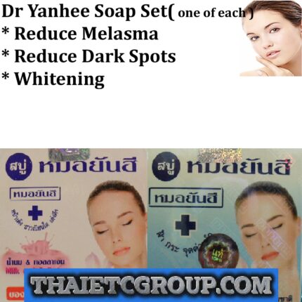 Dr. Yanhee Super Whitening Lightening Soap Milk Collagen Reduce Melasma Set