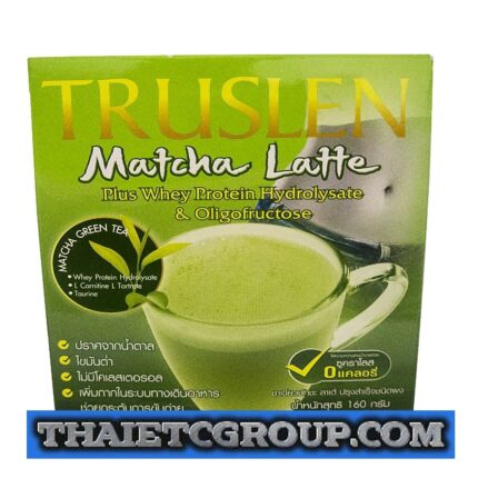 TRUSLEN MATCHA Latte Green Tea Sugar Free Whey Protein Oligofructose 10 cups