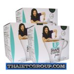 B Shape Weight Loss No Sugar Coffee By Jintara Cactus Fruit Chromium Fiber x 3