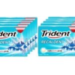 10 x Trident Recaldent Freshmint Flavour Sugar-Free Chewing Gum 11.2g
