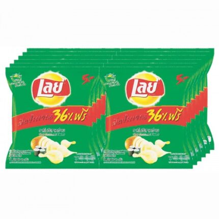 Buy Lay's Potato Chips Nori Seaweed Flavoured 14 g. Pack 12