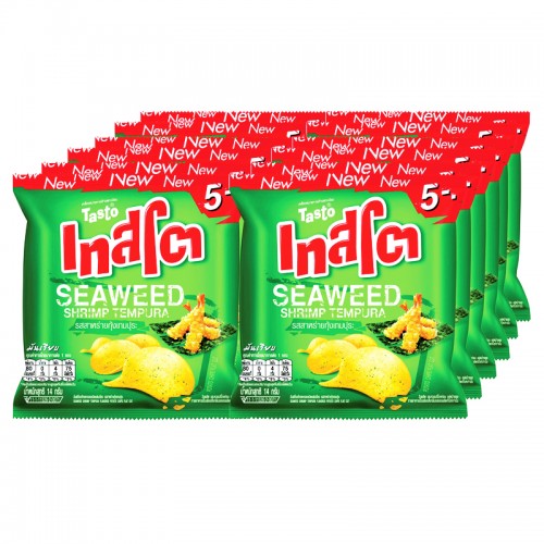 8851004426608_15.jpg Buy Tasto Crispy Potato Seaweed Flavor Shrimp Tempura 11 g Pack 12 - Image 1