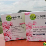 Set of GARNIER Sakura White Pinkish Radiance Day and Night Moisturizing Cream