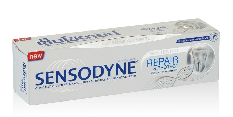 9968016-57a_a3860262-fd84-420e-b243-7a416b56a855.jpg SENSODYNE Repair & Protect Whitening Daily Toothpaste for Sensitive Teeth 100g - Image 1