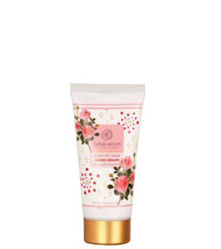 9980229-57a_cd03f961-e21e-4b7c-8bf3-8453fef9ca47.jpg SABAI-AROM Rose De Siam Spa Hand Cream 75ml - Image 1