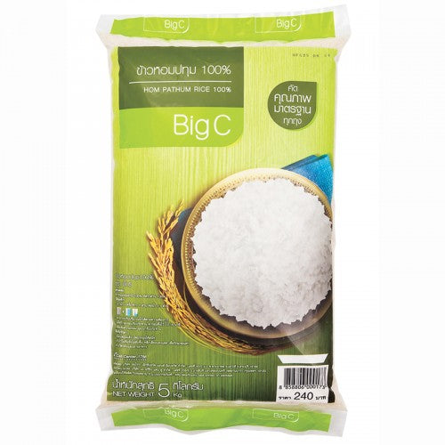 BIG_C_PATHUM_RICE_100_5_KGS.jpg BIG C PATHUM RICE 100% 5 KGS - Image 1