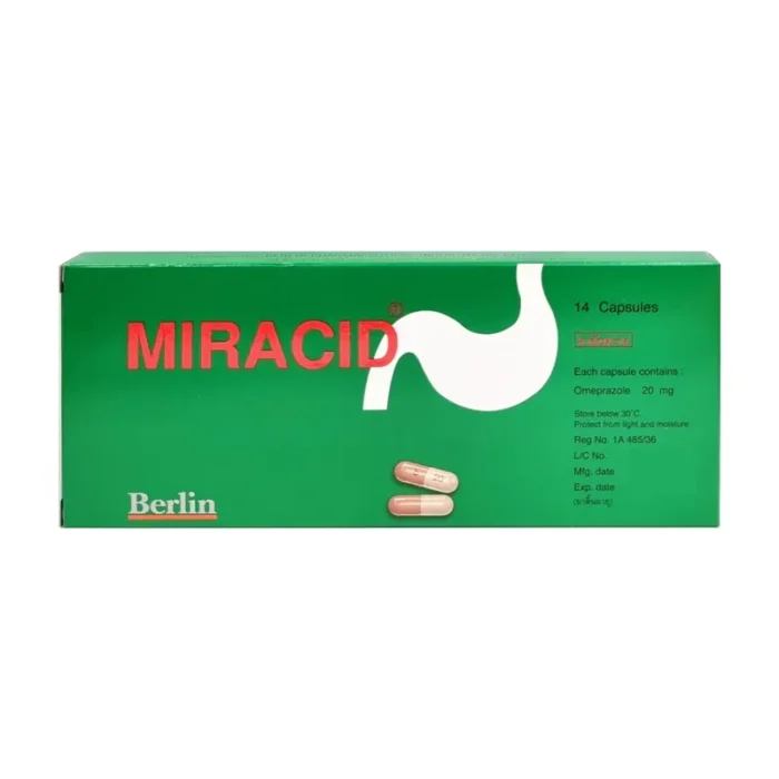 Miracid 20mg BERLIN (1 Box 14capsules) - Image 3