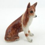 Buy Dollhouse Miniatures Collectible Ceramic Collie Dog FIGURINE Animals