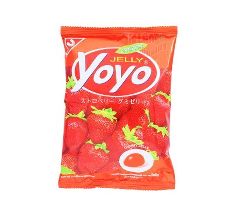 s-l1600_1c4bb91f-3f5e-4f54-b137-a2e410f486b2.jpg Buy Yoyo Jelly Tropical Fruit Juice Sweet Strawberry Jelatin Gummy Jelly Candy 80g - Image 1