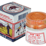 Buy 12 g. Thailand Thai White Monkey Holding Peach medicated Balm Muscle pain relief
