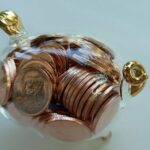 Pig Blown Glass Miniature Figurine Handcraft Collectible Home Decor Inside Coin - Image 2