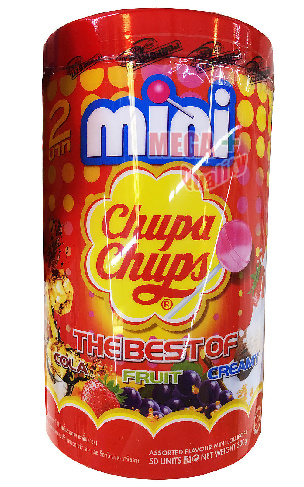 s-l1600_239fb2eb-e8c0-48a5-a1e9-b6f845a19c95.jpg Buy 50 x Mini Chupa Chups Lollipops The Best of COLA FRUIT CREAMY Strawberry Orange - Image 1
