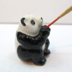 Buy Hand Painted Miniature Collectible Ceramic PANDA Figurine Incense Holder