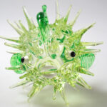 Buy Tiny Aquarium MINIATURE HAND BLOWN GLASS Green Puffer Fish FIGURINE Collection