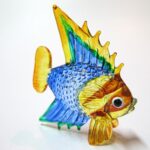 Buy Coastal Style MINIATURE HAND BLOWN Art GLASS Fish FIGURINE Collection # 44