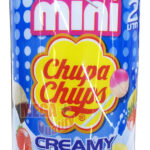 Buy 50 x Mini Chupa Chups Lollipops Blue CREAMY Assorted with Plastic Can - 300g.