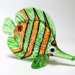 Buy Coastal Style MINIATURE HAND BLOWN Art GLASS Angel Fish FIGURINE Collection