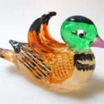 Buy Collectible MINIATURE HAND BLOWN Art GLASS Mandarin Duck FIGURINE Collection